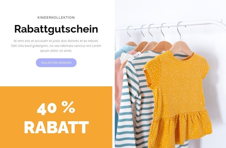 Gutschein für begrenzte Zeit Landing Page