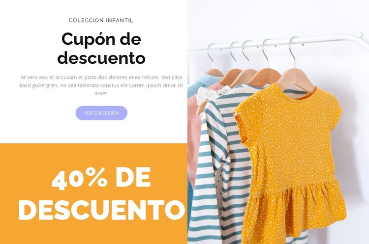 Cupón por tiempo limitado Plantilla HTML