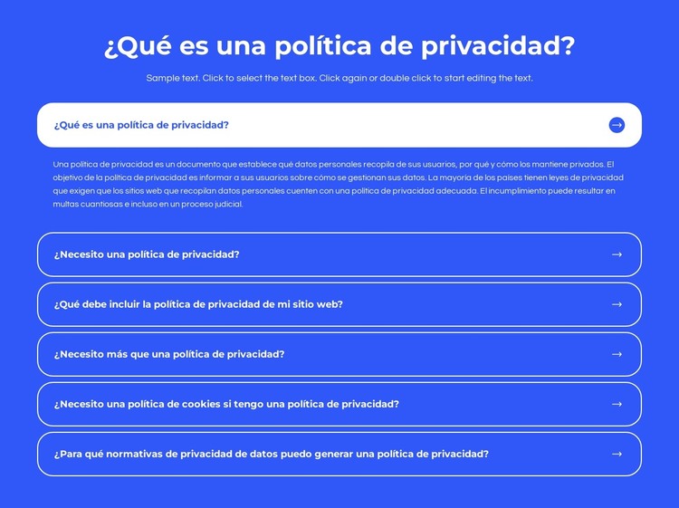 ¿Qué es una política de privacidad? Plantilla HTML