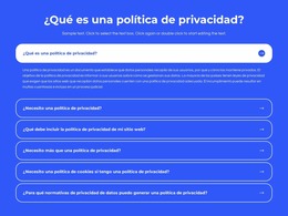 ¿Qué Es Una Política De Privacidad? Plantilla Joomla