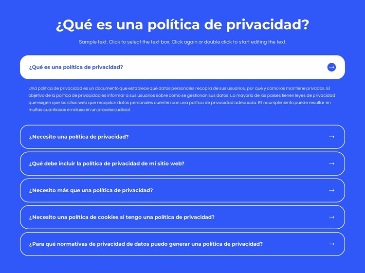 ¿Qué es una política de privacidad? Plantilla Joomla