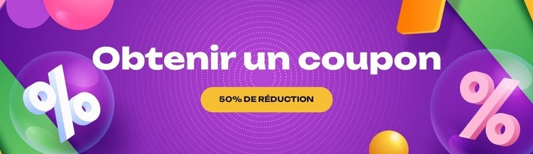 Débloquer les codes promotionnels Conception de site Web