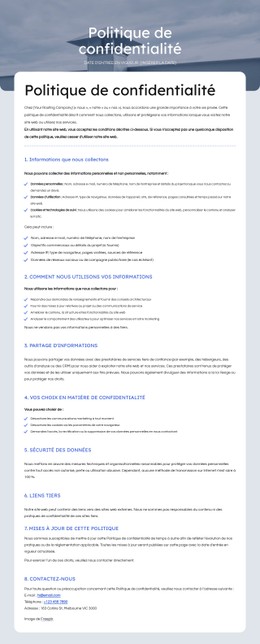 Nous Respectons Votre Vie Privée
