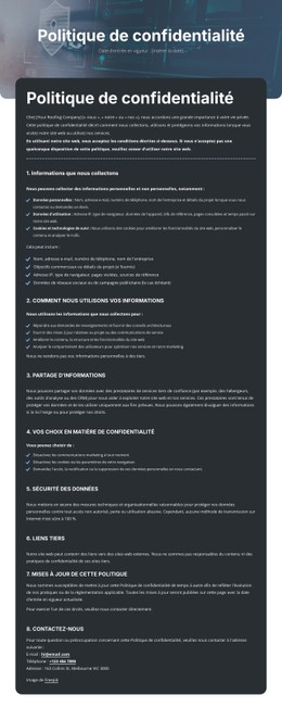 Une Confidentialité Sur Laquelle Vous Pouvez Compter