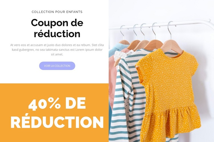 Coupon à durée limitée Modèle HTML