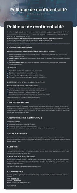 Une Confidentialité Sur Laquelle Vous Pouvez Compter