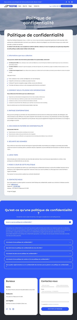 Notre engagement envers votre vie privée Thèmes WordPress