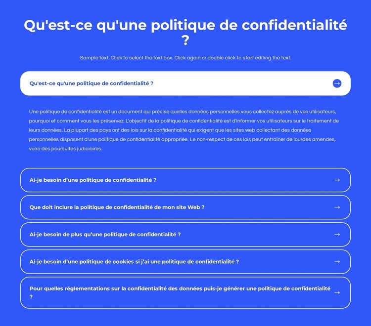 Qu'est-ce qu'une politique de confidentialité Thème WordPress