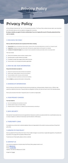 We Respect Your Privacy