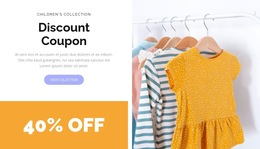 Limited Time Coupon - HTML5 Template by Nicepage