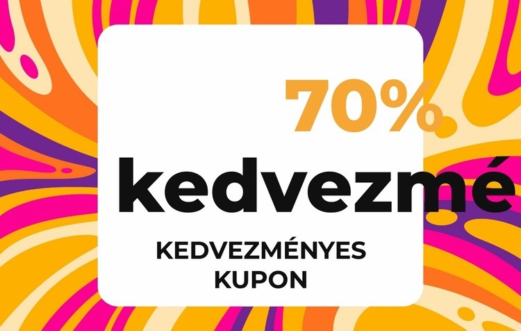 Exkluzív kuponajánlatok Sablon