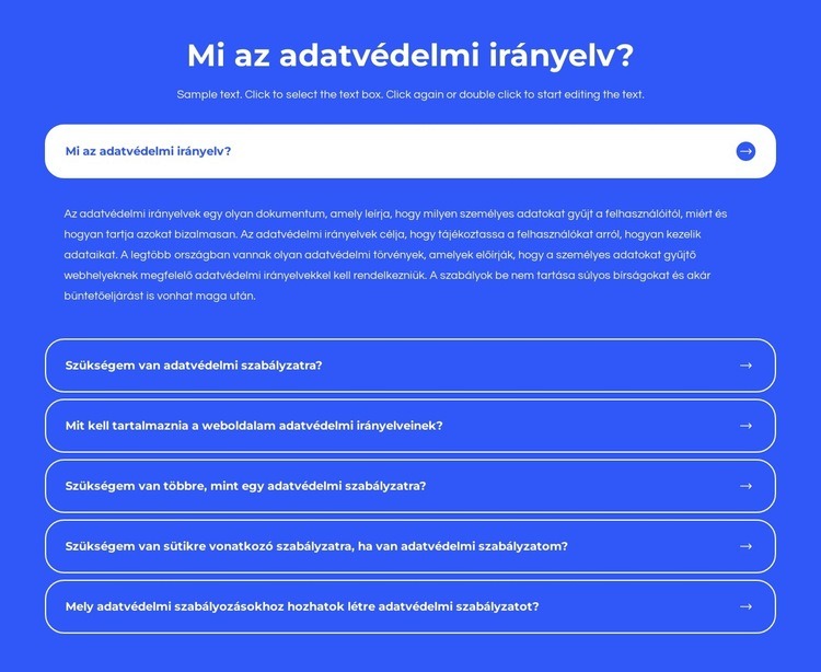 Mi az adatvédelmi irányelv? Sablon