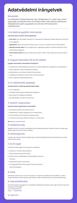 Vállalati Szintű Adatvédelem