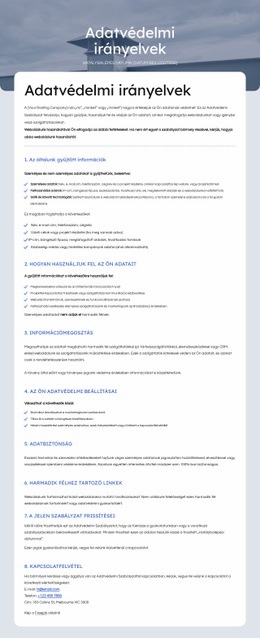 Tiszteletben Tartjuk Az Ön Adatainak Védelmét