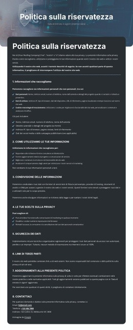 Riservatezza Su Cui Puoi Contare - Miglior Design Del Sito Web