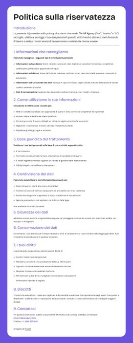 Protezione Della Privacy A Livello Aziendale Progettazione Di Siti Web