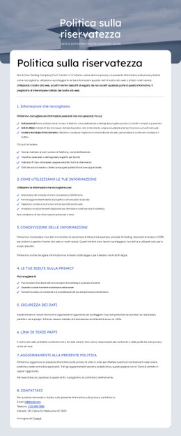 Rispettiamo La Tua Privacy