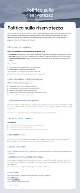 Rispettiamo La Tua Privacy