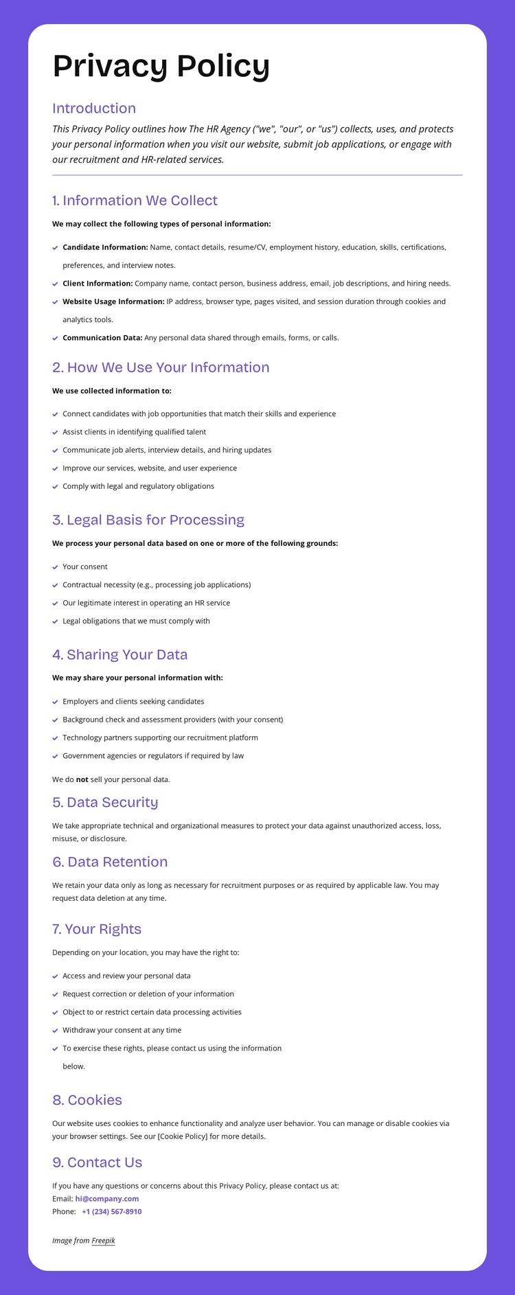 Enterprise-level privacy protection Joomla Template