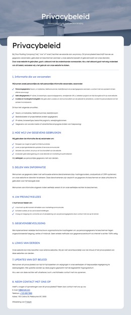 Wij Respecteren Uw Privacy