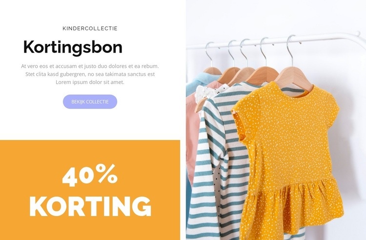 Tijdelijke coupon Sjabloon