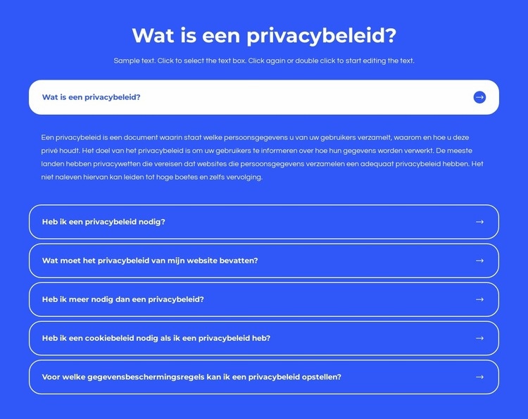 Wat is een privacybeleid Sjabloon