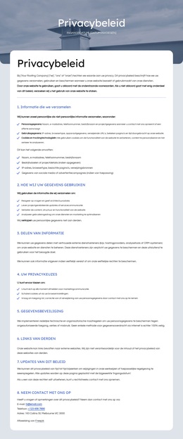 Wij Respecteren Uw Privacy