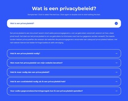 Wat Is Een Privacybeleid WordPress-Thema