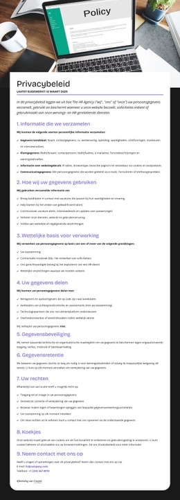 Uw Groei, Uw Privacy