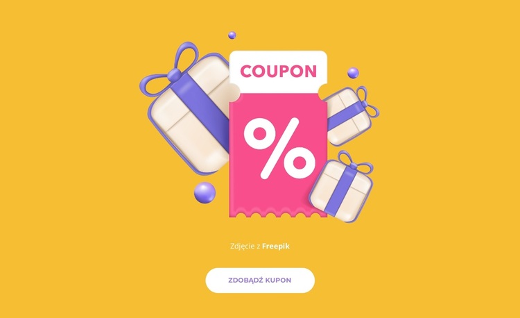 Zgarnij swoją zniżkę Motyw WordPress