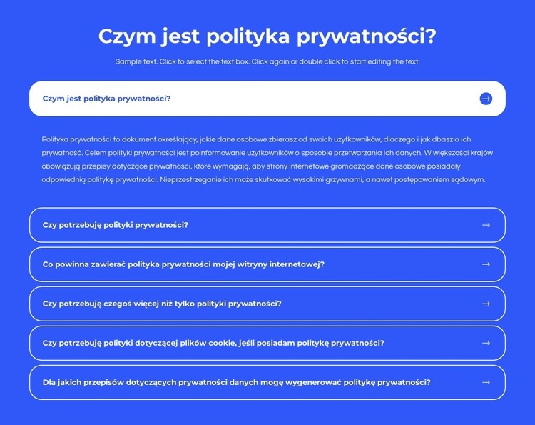 Czym jest polityka prywatności Projekt strony internetowej