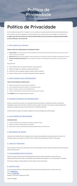 Nós Respeitamos Sua Privacidade