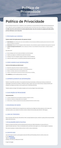 Nós Respeitamos Sua Privacidade