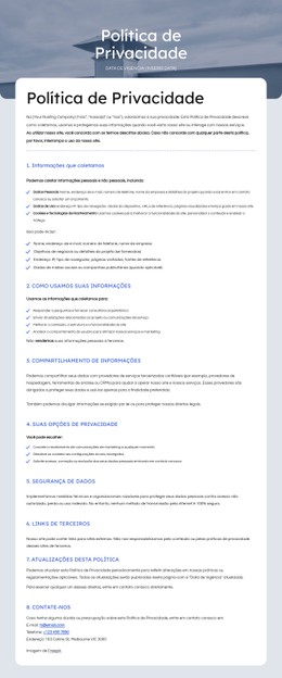 Nós Respeitamos Sua Privacidade