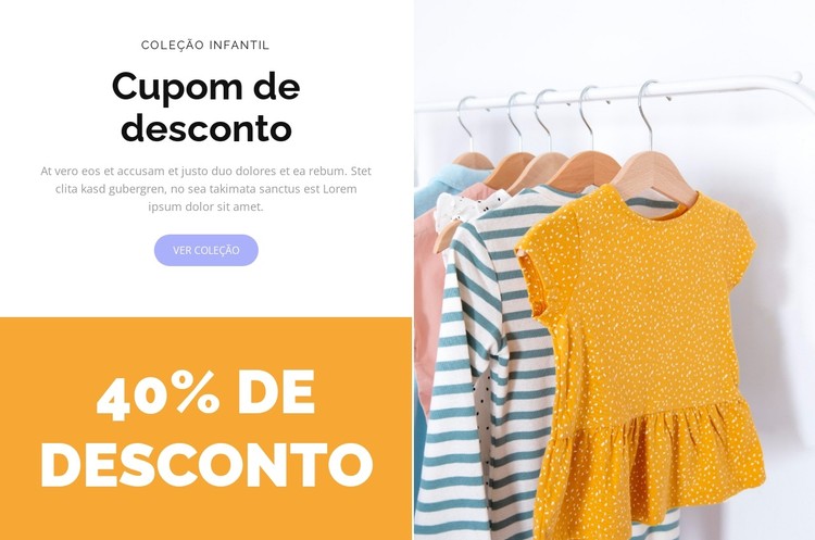 Cupom por tempo limitado Template CSS