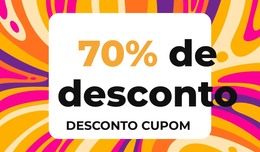 Ofertas De Cupons Exclusivos - Modelo De Página De Destino