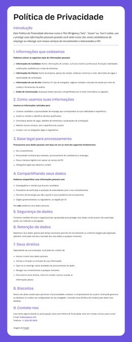 Proteção De Privacidade Em Nível Empresarial Landing Page