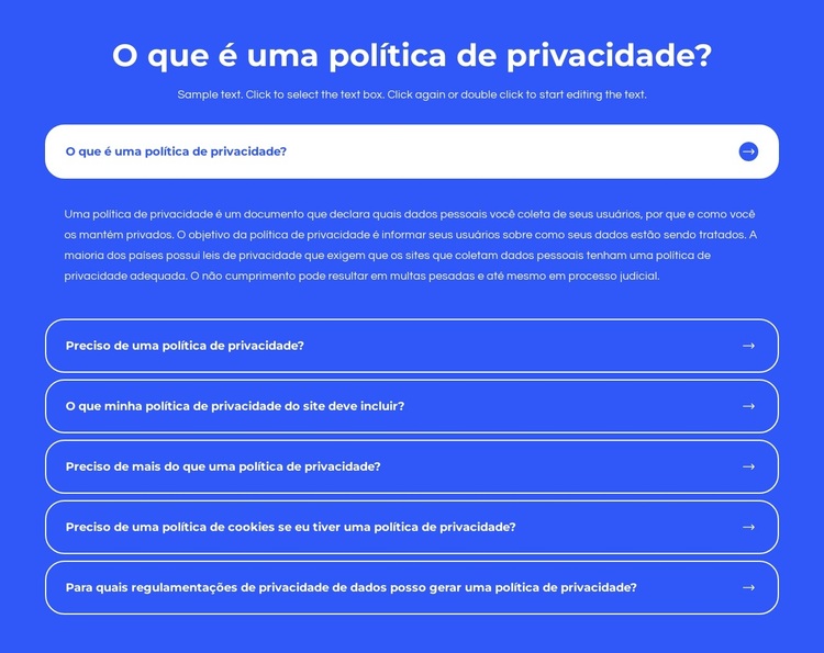 O que é uma política de privacidade Tema WordPress