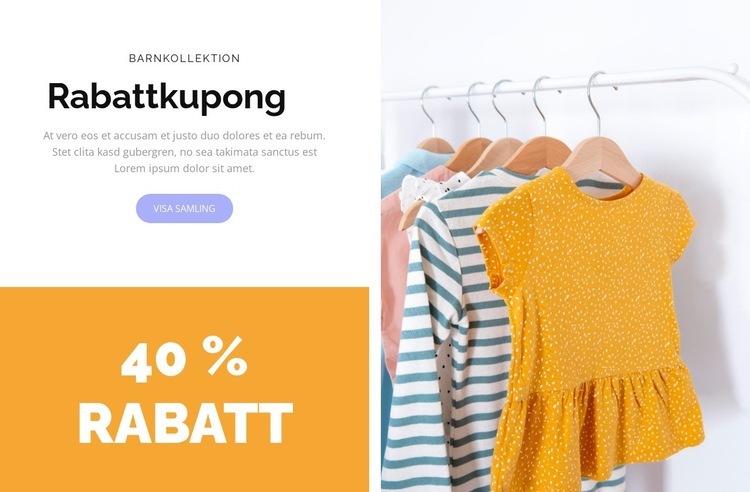 Kupong för begränsad tid Mall