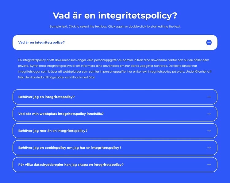 Vad är en integritetspolicy Webbplats mall
