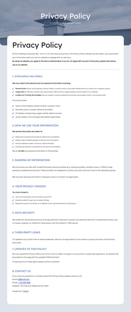 We Respect Your Privacy