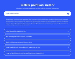 Gizlilik Politikası Nedir?