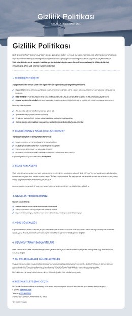 Gizliliğinize Saygı Duyuyoruz