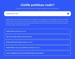 Gizlilik Politikası Nedir? WordPress Teması