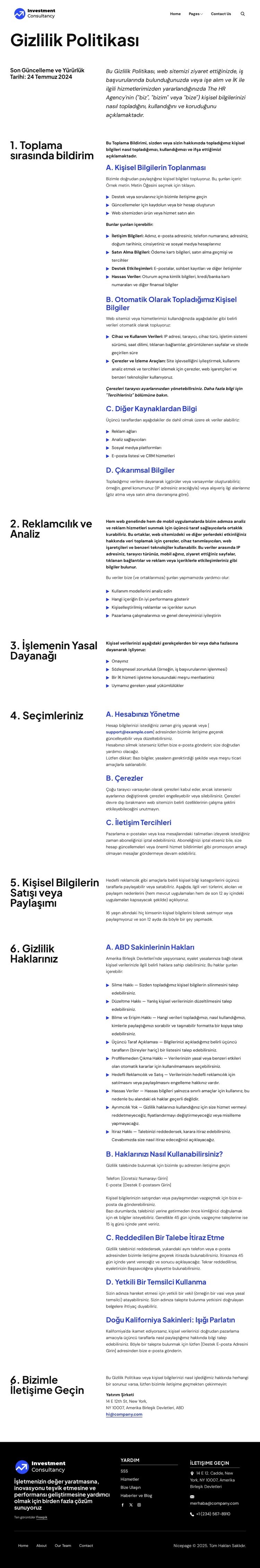 Güveniniz, sorumluluğumuz WordPress Teması