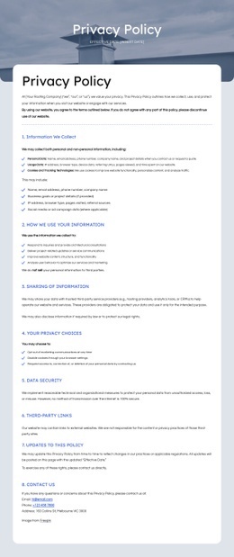 We Respect Your Privacy