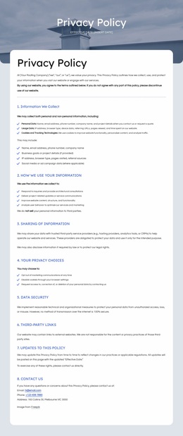 We Respect Your Privacy