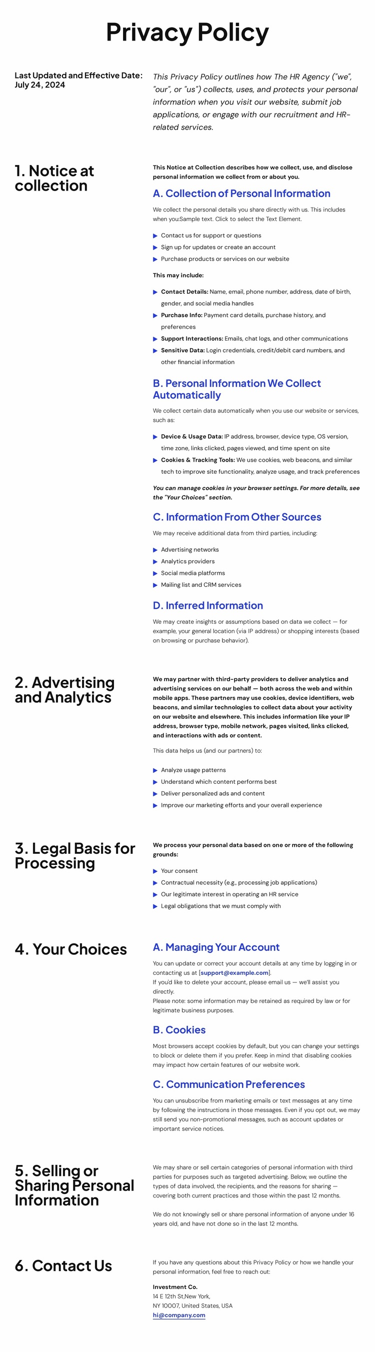 Your trust, our responsibility Website Design