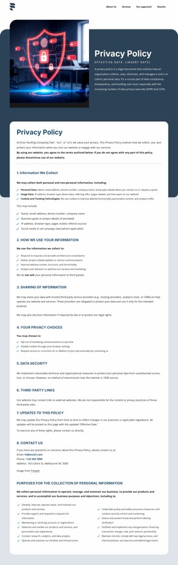 Privacy Matters To Our Clients