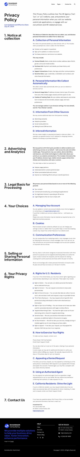 Website. Notice Examples Notice Website Templates | Nicepage